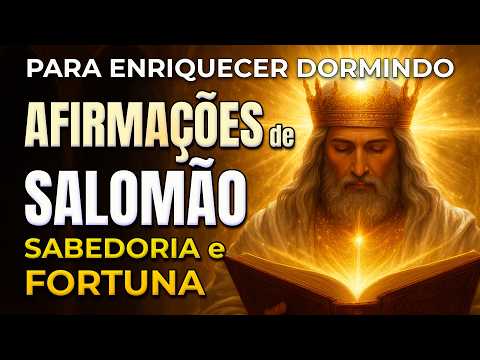 AGORA É SUA VEZ! AFIRMAÇÕES DE SALOMÃO PARA ATRAIR RIQUEZA DORMINDO