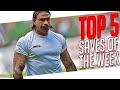 TOP 5 - Best Goalkeeper Saves I WEEK #25 2015