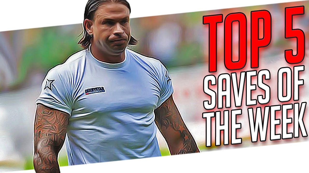 TOP 5 - Best Goalkeeper Saves I WEEK #25 2015