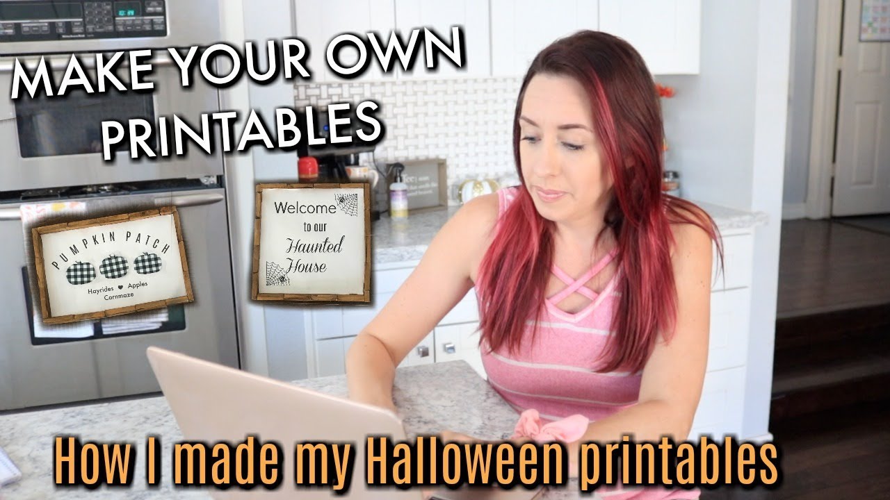 HOW I MAKE MY PRINTABLES FOR MY DIY'S - YouTube