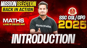 SSC CGL Maths Classes 2025 | SSC CGL/CPO Maths Introduction Class | SSC CPO Maths by Shubham Sir