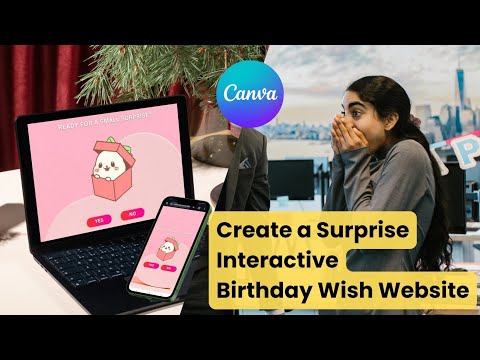 How to Create a  Birthday Wish Surprise Interactive  Website for Your Girlfriend Using Canva