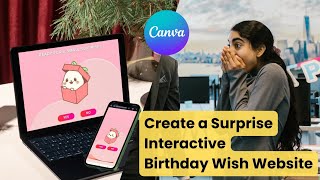 How To Create A Birthday Wish Surprise Interactive Website For Your Girlfriend Using Canva