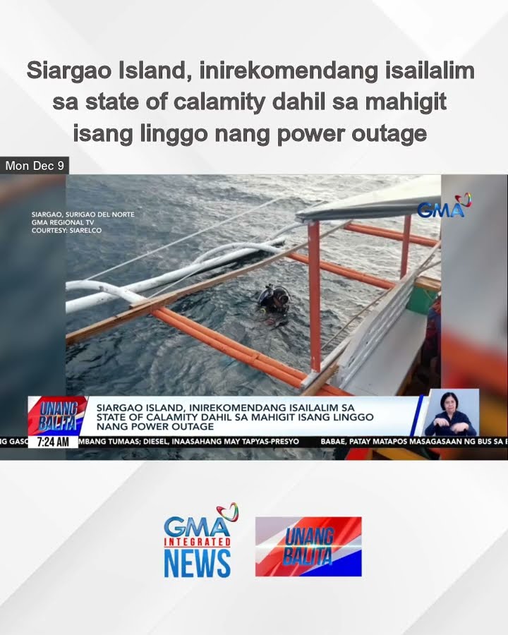 Siargao Island, inirekomendang isailalim sa state of calamity dahil sa mahigit... | Unang Balita