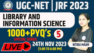 UGC Net Library & Information Science PYQ | Solved PYQ