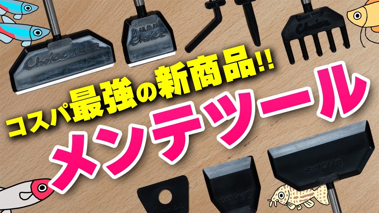 最強コスパのアクアリウム用メンテナンスツールが新発売！掃除に底床ならしにコケトリダー、最速レビューしました #アクアリウム #熱帯魚 【ビバアクア】