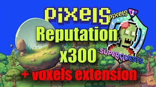 PIXELS : Free 300 Reputation  + best extension ( VOXELS ) أسهل ما يكون