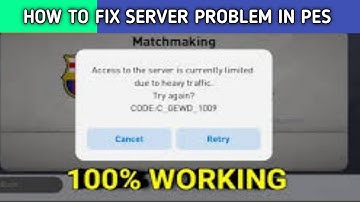 How To Fix Server Problem In Pes2022Mobile | How To Solve Server Problem In Pes 2022 Mobile