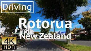 4K - Driving Rotorua New Zealand