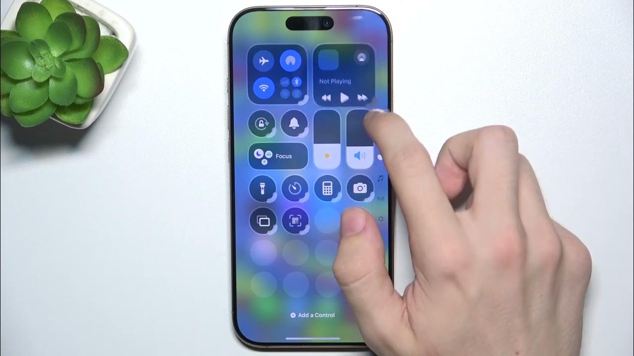 How to edit control center on iphone 16 pro youtube