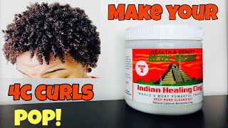Aztec Indian Healing Clay Wash Day || Bentonite Clay and Type 4 Hair