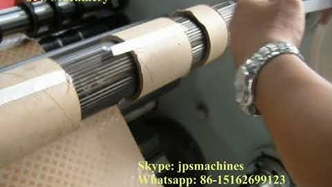 JPS-1300FQ Kraft Paper/ Insulation Paper Roll Slitting Rewinding Machine (operation steps)