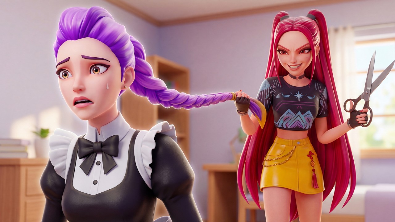 Rescue RUMI from MIRA's Deadly Hair Cutting Trap with JINU | KPOP Demon Hunters