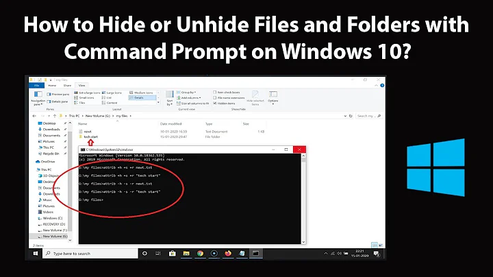 How to Hide or Unhide Files and Folders with Command Prompt on Windows 10?