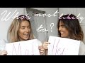 WHO&#39;S MOST LIKELY TO...?  | Sophia and Cinzia