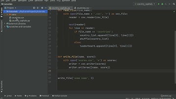 Project Based Python: Country Capitals