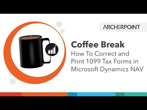 How To Correct and Print 1099 Tax Forms in Dynamics NAV