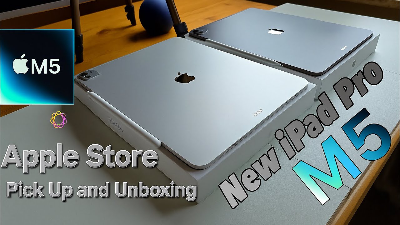 Two M5 iPad Pro AppleStore to Unboxing + Apple Pencil Pro + Setup - YouTube