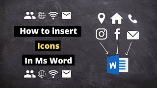 How to insert any type of icon in ms word | Icons Resume/CV/Certificates | ms word 2007 to 021