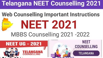 TS Neet 2021 web counselling important instructions