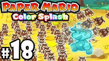 Paper Mario Color Splash - Wii U Gameplay Walkthrough PART 18 - Sacred Forest: Turnip Rescue Squad