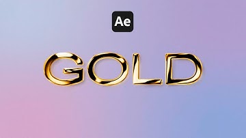 Gouden teksteffect | Typografische animatie in After Effects