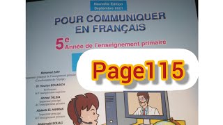 Le futur du verbes de 3ème groupe page115. Pour communiquer en Français 5AEP.