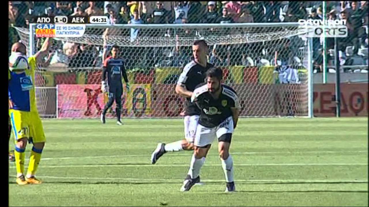 ΑΠΟΕΛ - ΑΕΚ 28/4/16 playoffs 8 αγωνιστική