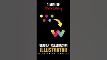 Gradient color design in Illustrator | Adobe Photoshop fixes  #creativeedits #trending #shorts