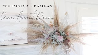 Whimsical Pampas Grass Accent Decor