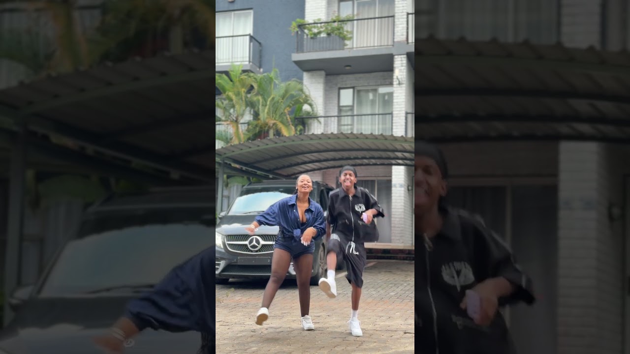 cyan boujee and peanuts on Zep Zep trending amapiano dance challenge 🖤 