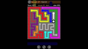 Flow - 12x12 Level 21 Walkthrough