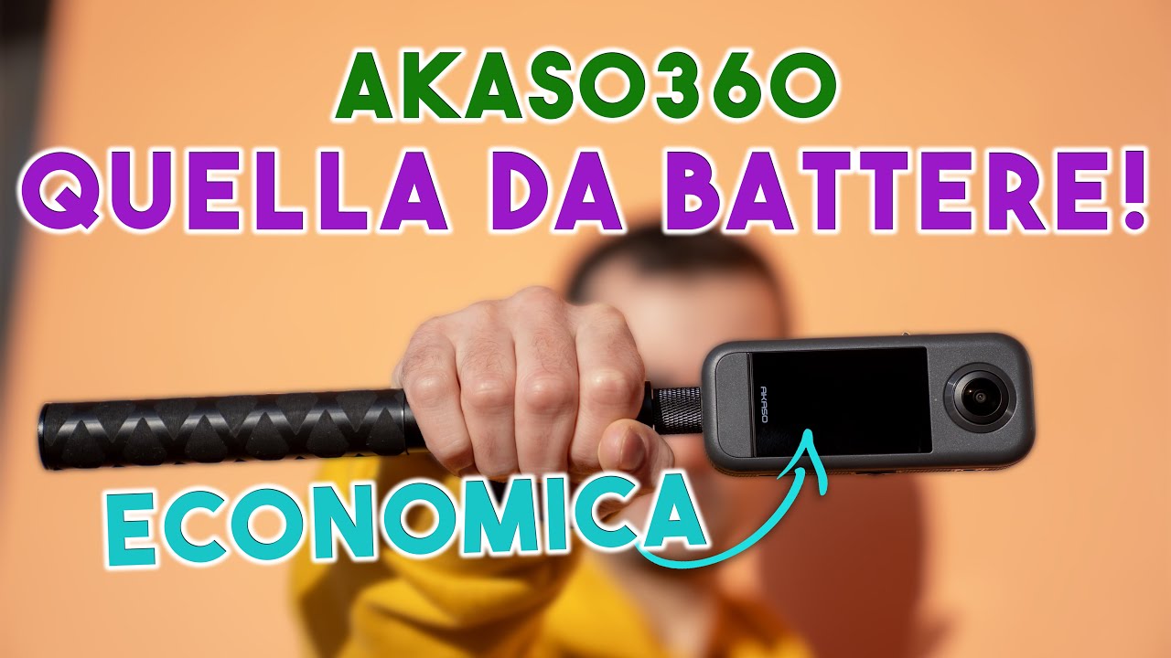 RECENSIONE AKASO360 - L'action cam 360 economica da battere! - Test pratici, unboxing e specifiche!