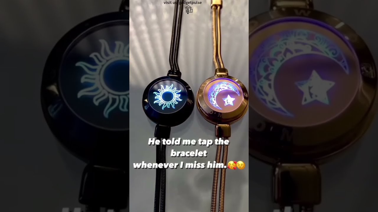 Sun Moon Smart Sensing Couple Bracelet Link In Bio Valentinesday Couplegoals Gift Love