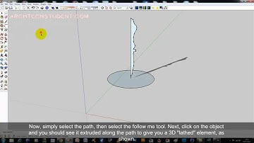 Sketchup: Lathe Technique, Follow Me Tool