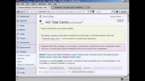 Installing and Configuring W3 Total Cache Plugin