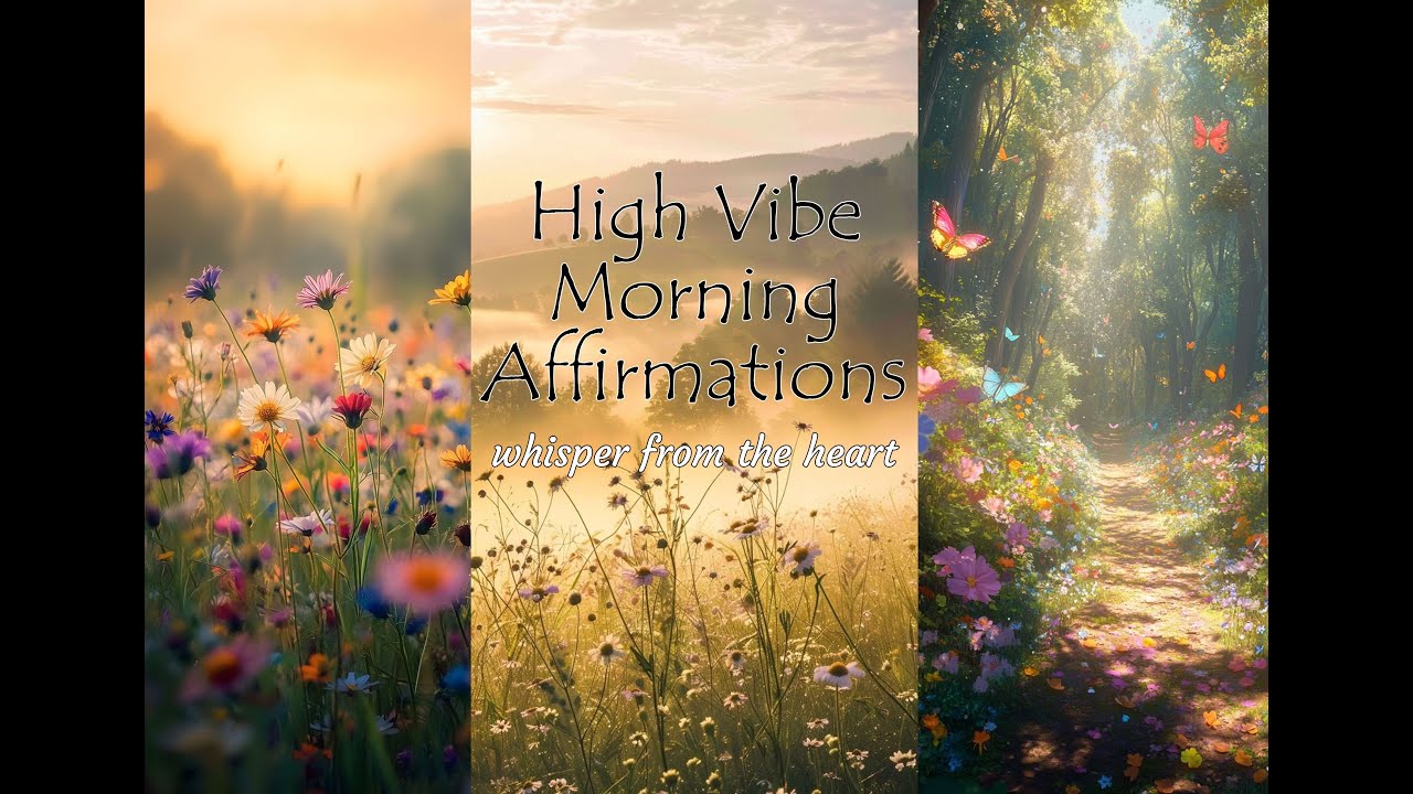 High Vibe Morning Affirmations (whisper from the heart) - YouTube
