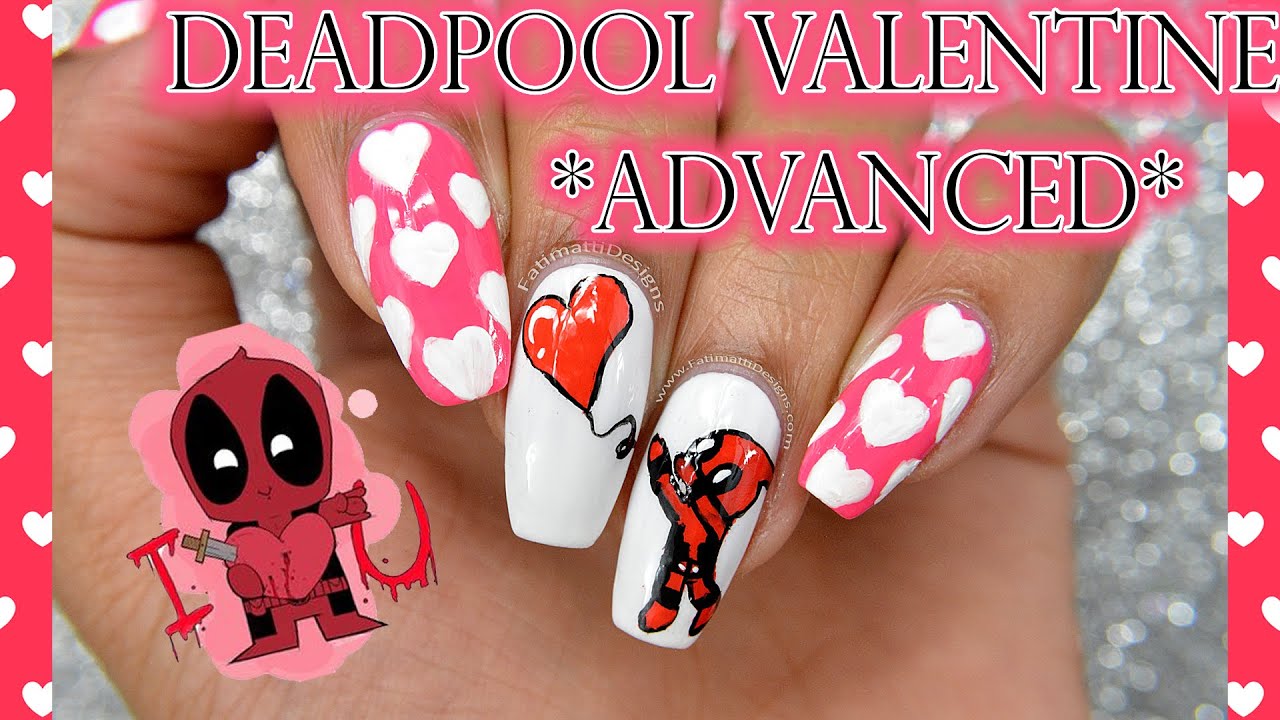 DIY: Deadpool Valentine *Advanced Nail Art* - YouTube DIY: Deadpool Valentine *Advanced Nail Art* - DIY: Deadpool Valentine *Advanced Nail Art* - YouTube