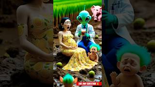 Evolution Of Baby Pregnant Lady In Mud With Alien