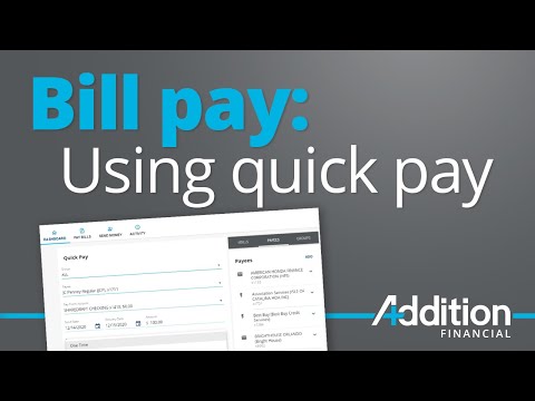 Using Quick Pay to Schedule Payments