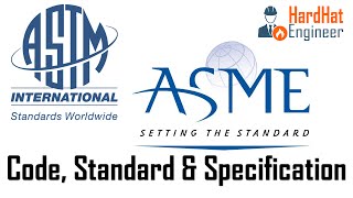 What is the difference between Code, Standard & Specification?