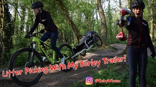 Litter Picking With My Burley Trailer