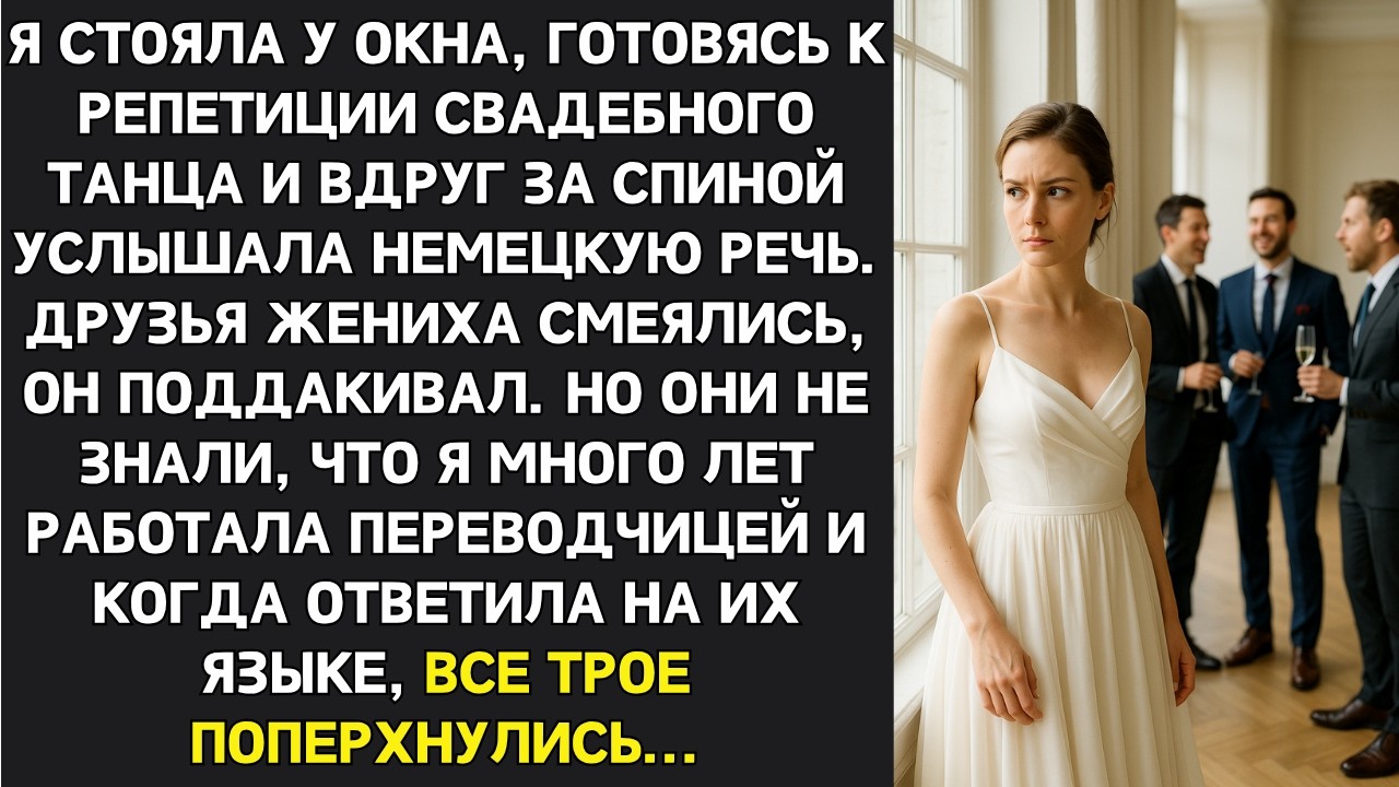 Жених, высмеивал невесту на немецком, не подозревая что Марина переводчик с 15-летним стажем..