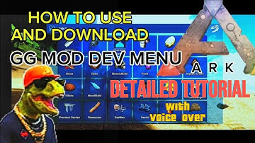 Ark mobile Dev Menu | Tutorial | Free download #blackx