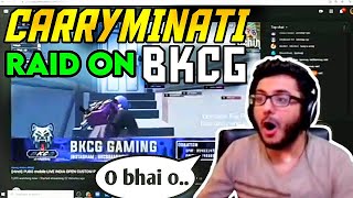 Carryminati React On Bkcg Gaming Funniest Commentary Ever Carry Raid On Bkcg Gaming