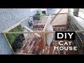 DIY INEXPENSIVE OUTDOOR CAT HOUSE ENCLOSURE