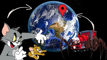 Wow, Scary Video! Tom and Jerry Vs Choo Choo Charles on Google Earth!