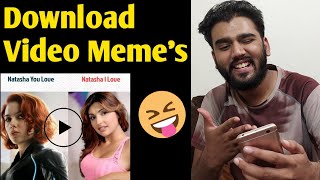 How to download video meme's video clips 2020 | Download funny indian video meme's 2020 | Hindi screenshot 1