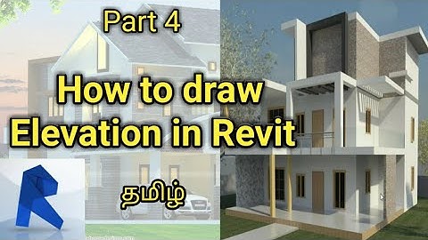 How to draw building elevation in revit part 4 #fulltamiltutorial #bala #தமிழ்