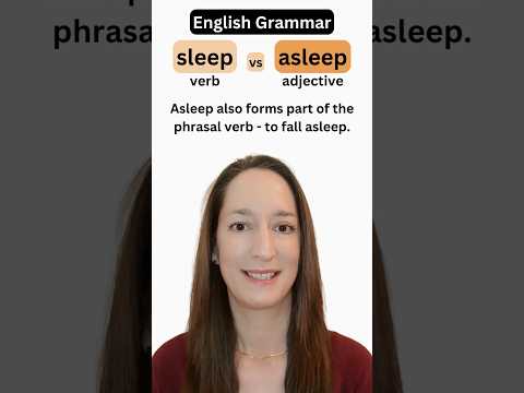 Video: Care cuvânt înseamnă pe jumătate adormit?